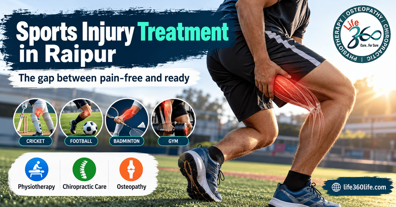 Sports injury treatment in Raipur: the gap between pain free and ready